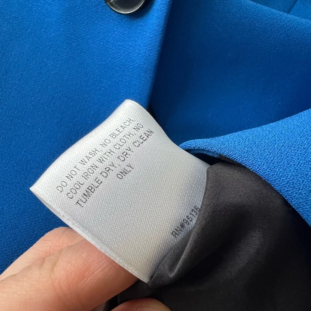 Lafayette 148 blazer cobalt blue azate size 2 - Picture 3 of 9